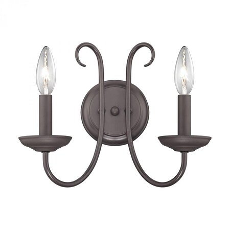 Thomas Williamsport 2-Light Wall Sconce in Oil Rubbed Bronze 1502WS/10